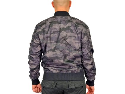 Alpha Industries MA 1 TT Camo bunda prechodná Black Camo