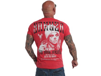 Yakuza tričko pánske GUN TSB 19028 ribbon red