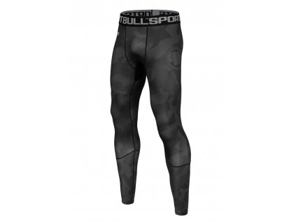 PitBull West Coast pánske legíny COMPRESSION PANTS DILLARD BLACK