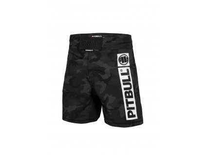 Pitbull West Coast LONG LONG GRAPPLING šortky NET HILLTOP ALL BLACK CAMO