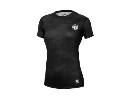 PitBull West Coast dámsky RASHGUARD MESH SHU SMALL LOGO BLACK