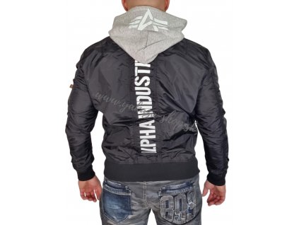Alpha Industries MA 1 TT Hood BP Ref. bunda prechodná black 1