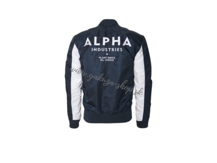Alpha Industries MA 1 TT Custom bunda pánska rep blue