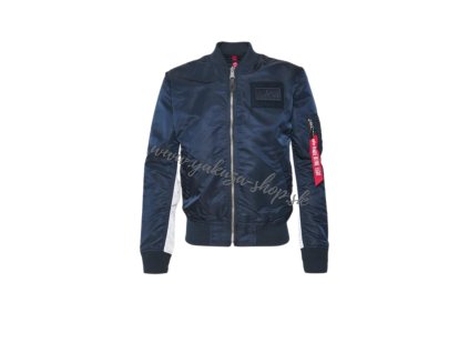 Alpha Industries MA 1 TT Custom bunda pánska rep blue