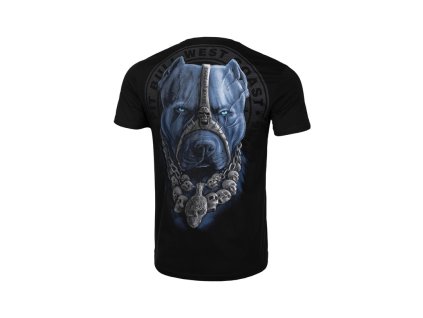 PitBull West Coast tričko pánske SKULL DOG black