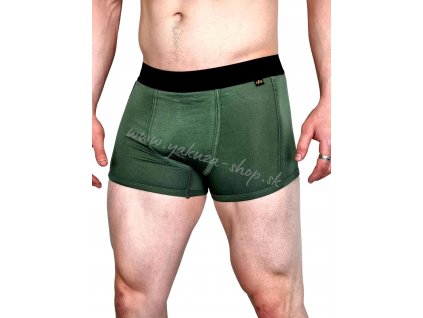 Alpha Industries pánske boxerky AI TAPE Underwear Dark Green 2 ks v balení