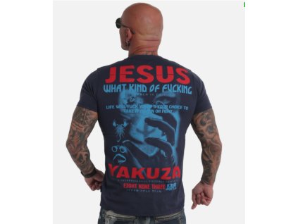 Yakuza tričko pánske JESUS TSB 19029 parisian night