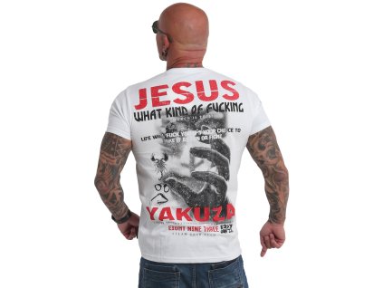 Yakuza tričko pánske JESUS TSB 19029 white