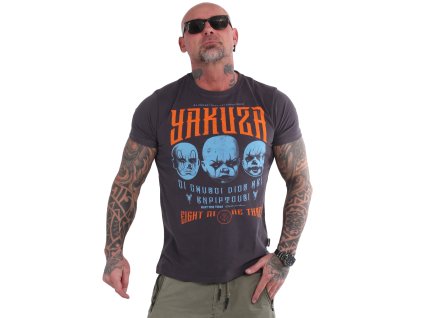 Yakuza tričko pánske CLOWN EVOLUTION TSB 19034 anthracit