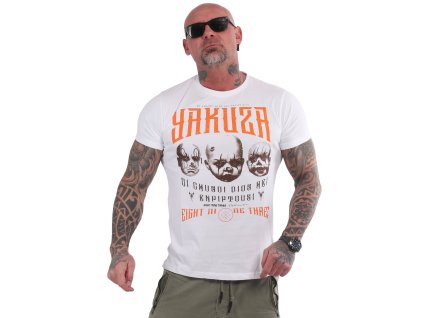 Yakuza tričko pánske CLOWN EVOLUTION TSB 19034 white