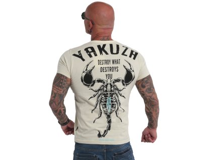 Yakuza tričko pánske CARTEL TSB 19042 whitecap grey