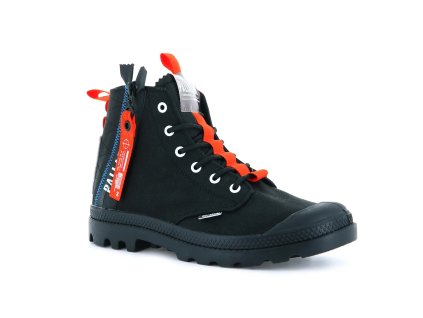 Palladium módne topánky PAMPA HI TICKET TO EARTH BLACK BLACK