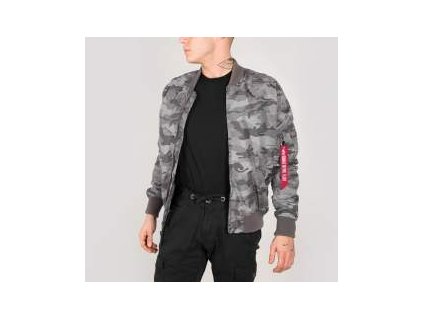 Alpha Industries MA-1 TT Grey Camo bunda prechodná