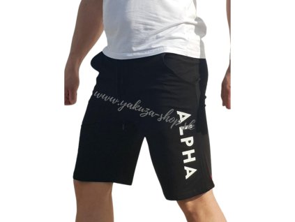 Alpha Industries šortky pánske JERSEY SHORT Black 1