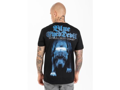 PitBull West Coast BLUE EYED DEVIL 21 black tričko pánske 1