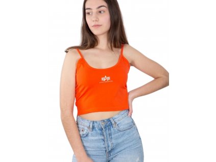 Alpha Industries CROP TOP Wmn atomic red dámske tielko 1