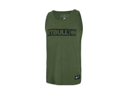 PitBull West Coast tielko Tank Top Slim Fit HILLTOP Olive