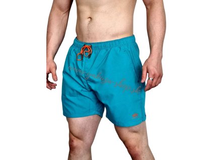 Alpha Industries plavkové šortky BASIC SWIM SHORT blue lagoon