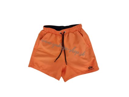 Alpha Industries detské plavky flame orange vzorka