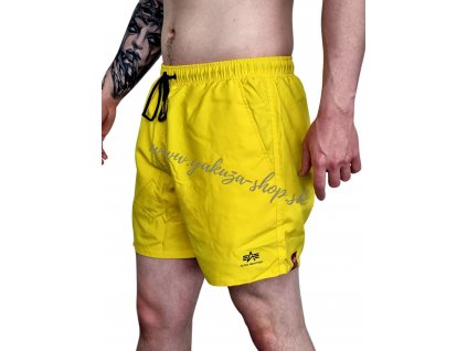 Alpha Industries plavkové šortky BASIC SWIM SHORT empire yellow