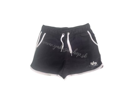 Alpha Industries šortky dámske CONTRAST SHORT SL Wmn Black