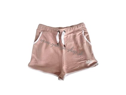 Alpha Industries šortky dámske CONTRAST SHORT SL Wmn Pale Peach