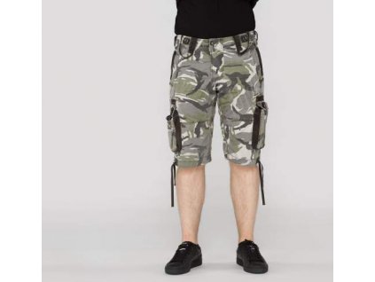 Alpha Industries Terminal C Black Camo pánske šortky