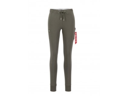 Alpha Industries dámske tepláky X Fit Sweat Cargo Pant Wmn dark olive b