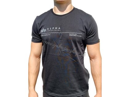 Alpha Industries AI Reflective T tričko pánske Black