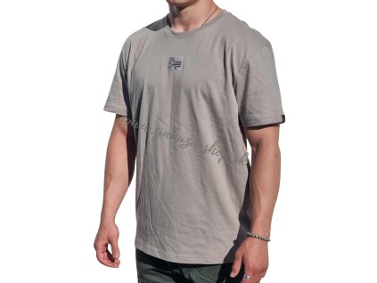 Alpha Industries pánske tričko LABEL HC vintage sand a
