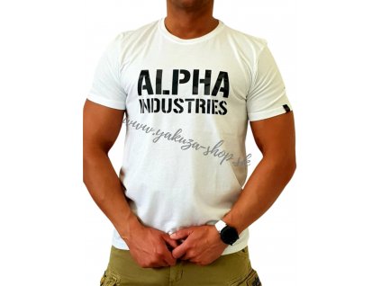 Alpha Industries Camo Print T White tričko pánske