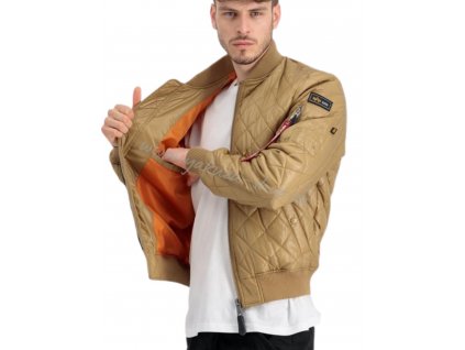 Alpha Industries Ma 1 DQ Jacket bunda pánska khaki m