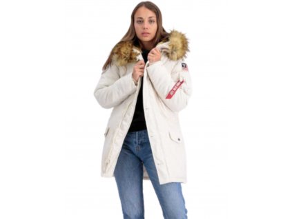 Alpha Industries Polar Jacket Wmn dámska zimná bunda jet stream white