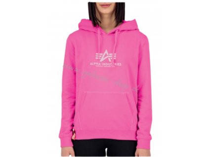 Alpha Industries dámska mikina New Basic Hoody Wmn magenda