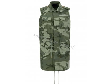 Alpha Industries dámska dlhá vesta FILED VEST WMN olive camo