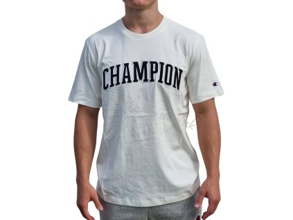 Champion tričko pánske Crewneck T Shirt Bone White 217882 YS084 EGT