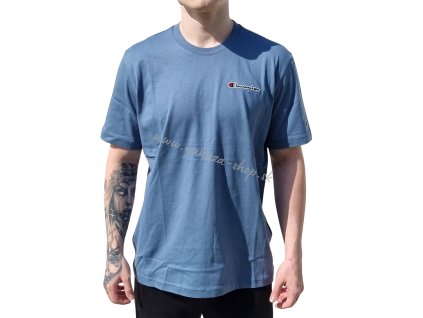 Champion tričko pánske Crewneck T Shirt Blue 218006 BS146 SLI