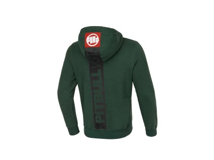 Pitbull West Coast mikina na zips s kapucňou HILLTOP 22 dark olive