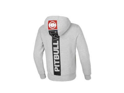 Pitbull West Coast mikina na zips s kapucňou HILLTOP 22 grey melange