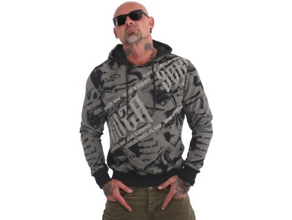 Yakuza mikina pánska s kapucňou INFERNO HOB 200108 black