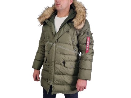 Alpha Industries N3 B Puffer zimná bunda pánska sage green