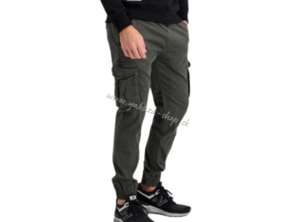Alpha Industries COTTON TWILL JOGGER pánske nohavice greyblack