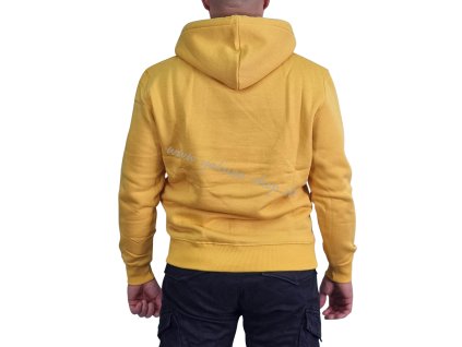 Alpha Industries Basic Hoody pánska mikina Solar Yellow
