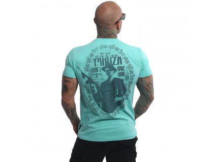 Yakuza tričko pánske NO GUN TSB 21033 turquoise