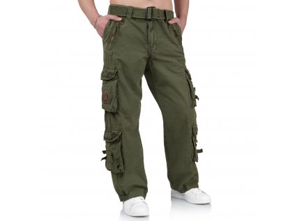 Surplus ROYAL TRAVELER TROUSER pánske Cargo nohavice royalgreen