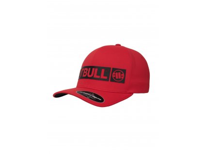 PitBull West Coast šiltovka Full Cap HILLTOP stretch fitted red