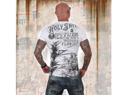 Yakuza tričko pánske FLORIST TSB 12012 white