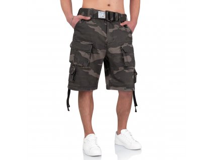 Surplus pánske cargo šortky DIVISION black camo