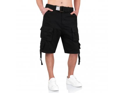 Surplus pánske cargo šortky DIVISION black