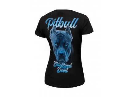 PitBull West Coast dámske tričko BLUE EYED DEVIL 23 black